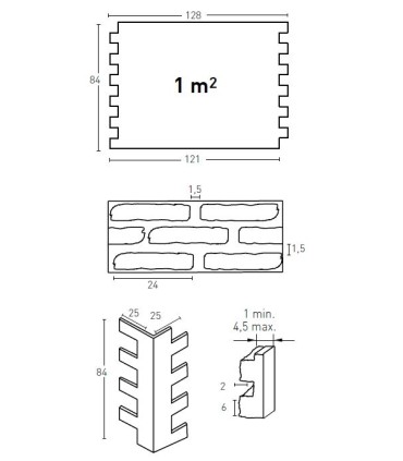 Panel LADRILLO LOFT 532