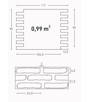 Panel LADRILLO RUSTICO 71