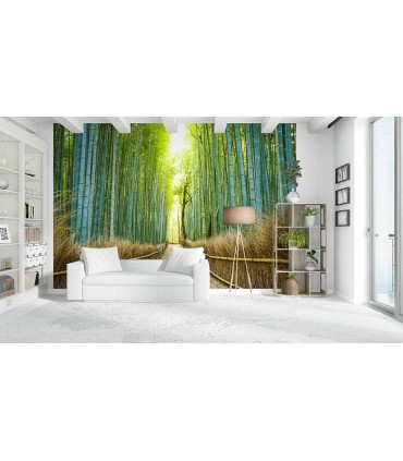 Fotomural Camino de bambú 3P