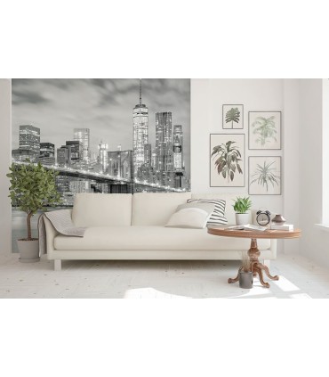 Fotomural New York en blanco y negro 2P