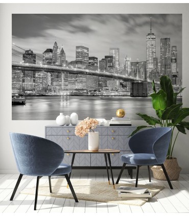 Fotomural New York en blanco y negro 1P