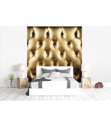 Fotomural Capitoné dorado 2P