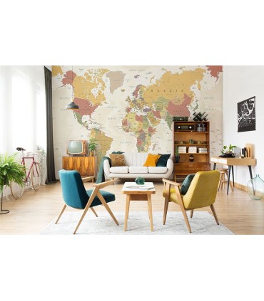 Fotomural Mapa vintage 3P