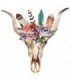 Flores y plumas boho chic