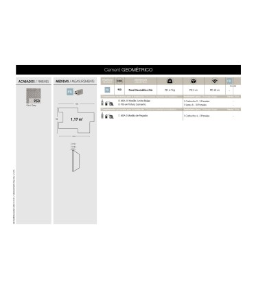 Panel CEMENTO GEOMETRICO