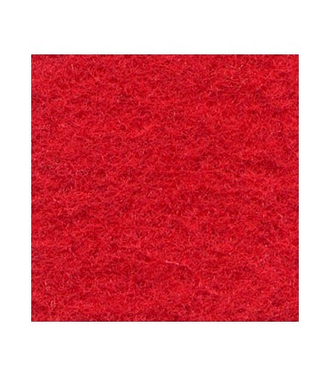 Moqueta ferial ROJA con plástico de protección