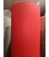 Moqueta ferial ROJA con plástico de protección